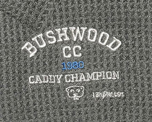 Load image into Gallery viewer, Bushwood grey waffle micro-fiber golf towel
